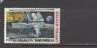Hawaii Precancel On First Man On The Moon Air Mail (c76)