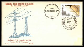 Mayfairstamps Brazil 1974 Technology Hydro Electric Power First Day Cover Wwb533