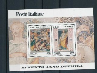 D002070 Year 2000 - Millenium Paintings Art Nudes S/s Mnh Italy