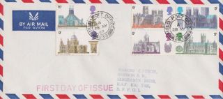 Gb China Stamps First Day Cover 1969 Cathedrals Raf Kai Tak Fpo 233