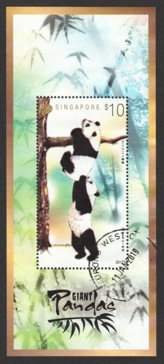 Singapore 2012 Giant Pandas $10 Collector 