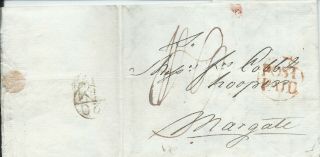 Gb 1781 9d Post Paid Entire With Bishop Mark To Margate