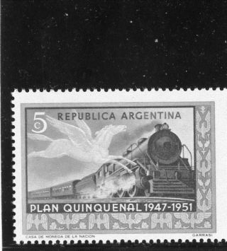 Argentina 1951 Trains Scott 595 Nh