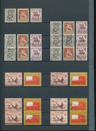 POLAND 1956/57 Imperf Perf MNH MH Air Sport Chess (Appx 180) (AD 742 6