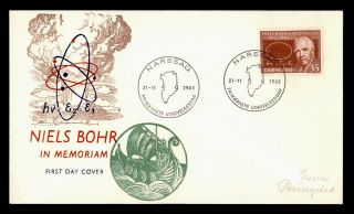 Dr Who 1963 Greenland Niels Bohr Physicist Fdc C117252