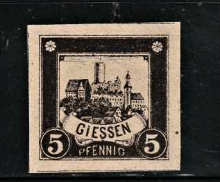 Hick Girl Stamp - German Local Post Stamp Giessen Q514