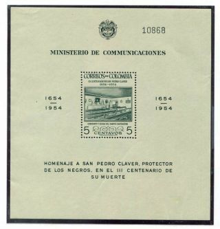 Colombia 627a Never Hinged Souvenir Sheet Ag