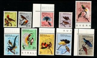 Papua Guinea 1964 Birds Set Near Complete (missing 6d) Mnh