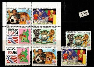 ,  Cameroon 1994 - Mnh - Soccer,  Animals - Usa