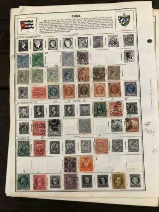 Stamps Cuba And Overprints Rare Old Stamps Lot Cub4