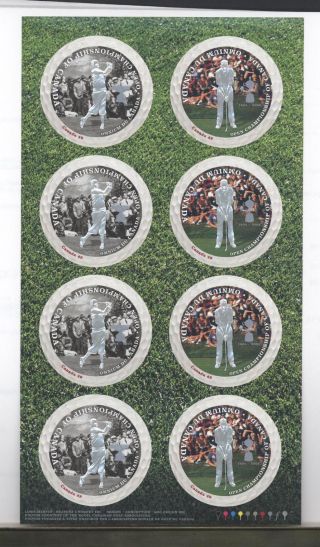 Canada Sheet 2052i 49c X 8 Golf - Open Championship Of Canada 90 Of Face