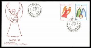 Mayfairstamps Brazil Fdc 1989 Angels First Day Cover Wwb_46841