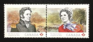 Canada 2650 - 2651a Mnh,  The War Of 1812 Stamps 2013