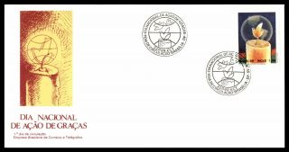 Mayfairstamps Brazil Fdc 1989 Candle First Day Cover Wwb_46845