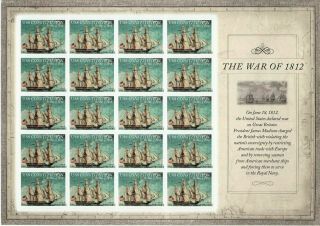 United States War Of 1812 Uss Constitution Forever Sheet Mnh,  Scott 4703 Yr 2013