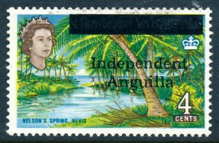 Scott 5/sg 5,  4c 1967 Independent Anguilla Overprint,  Fresh Vf Nh