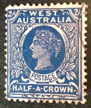 Western Australia 1902 2/6 Shillings Blue Stamp Vfu
