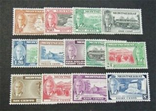 Nystamps British Montserrat Stamp 114 - 126 Og H $62