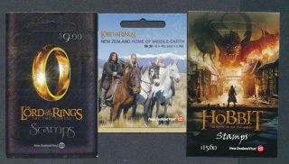 Zealand Tolkien 3 Booklets Two Towers Middle Earth Hobbits Nh Face Nz$30.  90