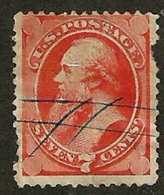 U.  S.  1873 Banknote Stamp Secret Mark 7c Stanton 160 Wysiwyg Lot