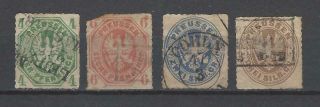 Prussia 1861 - 7 Sc 15//20 Coat Of Arms $30.  10 Two Scans
