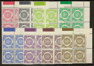 Malaysia 1966 Postage Dues Sg.  D1 - D8 Mnh