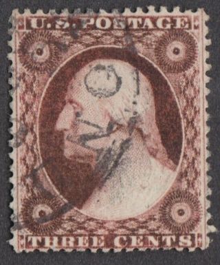 Us Stamps Scott 26 - 1857 3c George Washington