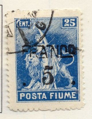 Fiume 1919 Early Issue Fine 5c.  Surcharged Optd 140836