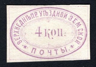 Russian Zemstvo 1876 Verhnedneprovsk Stamp Solov 11 Mh Cv=50$ Lot4