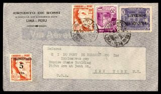 Mayfairstamps Peru 1941 Lima To Du Pont York Cover Wwb43929