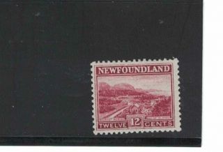 Newfoundland Hinged Pictorial Issue 12c Value.  Mt.  Moriah.  141