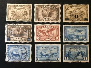 Exceptional Sc C1 - C9 Complete Air Mail W/cds