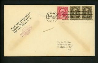 Us Postal History Presidential George Washington Bicentennial 1932 York Ny