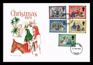Dr Jim Stamps Christmas First Day Issue Combo United Kingdom European Size Cover