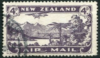 Zealand - 1931 - 35 Blackish Purple Air Stamps Sg 549 Fine V21097
