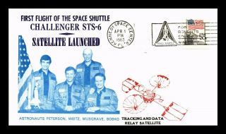 Dr Jim Stamps Us Space Shuttle Challenger Satellite Launch Event Cover 1983