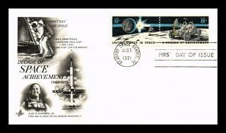 Dr Jim Stamps Us Decade Of Space Achievements Combo First Day Cover