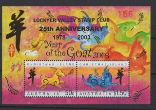 Christmas Island,  Stamps,  2003,  Bl 17 Ii.