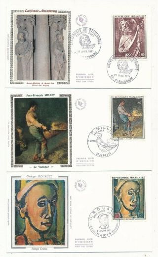 D280055 Paintings Art 1971 Set Of Fdc 