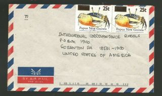 Papua Guinea Provisional Surcharged Stamps On Cover