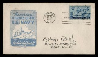 Dr Who 1945 Fdc Navy Ioor Wwii Patriotic Cachet E71376