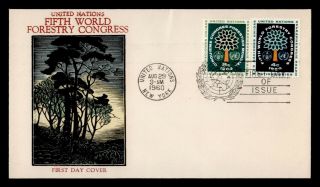 Dr Who 1960 United Nations World Forestry Congress Fdc Overseas Mailer C119225