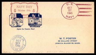 Mayfairstamps Us Naval 1945 Norfolk 10309 Branch Unit 2 Virginia Cover Wwb81709