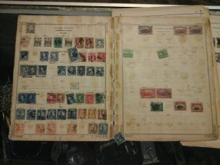 Early U.  S.  Postage Stamp Lot With Back Of The Book Mostly On Old Pages