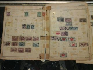 Early u.  s.  postage stamp lot with back of the book mostly on old pages 2