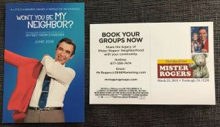 Sc 5275 Mister Rogers Fdc - “won’t You Be My Neighbor?” Movie Promo Postcard