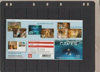 Australia 2017 Caves $20 Booklet Mnh Per Scan