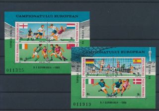 Lk57327 Romania 1988 Football Cup Soccer Sheets Mnh