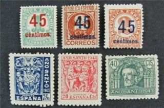 Nystamps Spain Stamp 590//729 Og H/nh $33