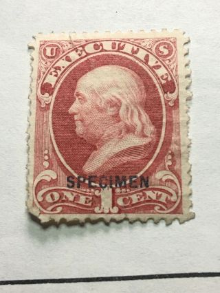 Us Stamps Sc O105,  Executive,  1 Cent,  O105 Specimen,  Ng